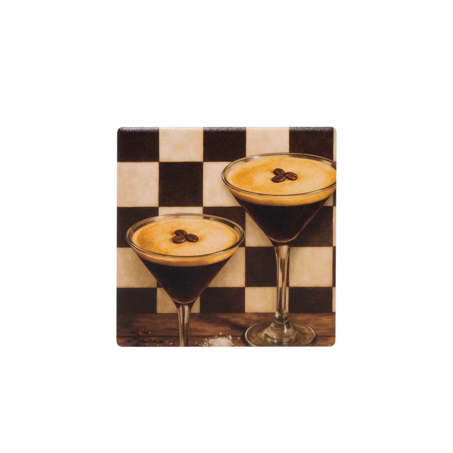 Ceramic Coasters set of 4 | Espresso