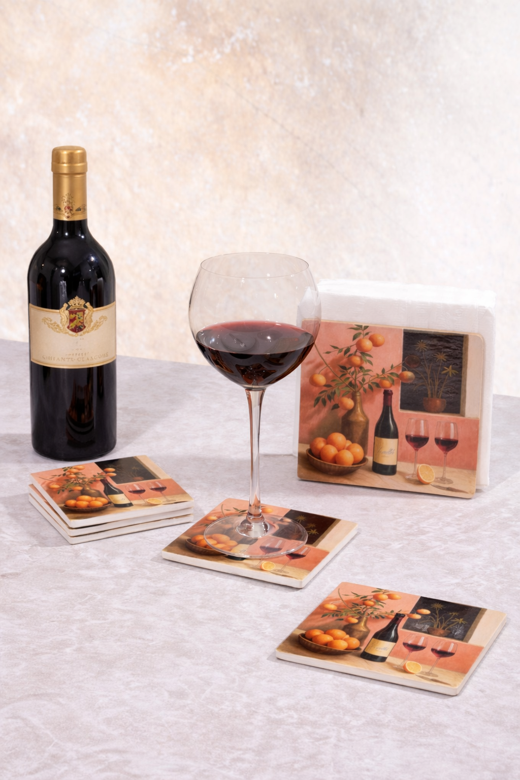 Ceramic Coasters set of 4 | Vino